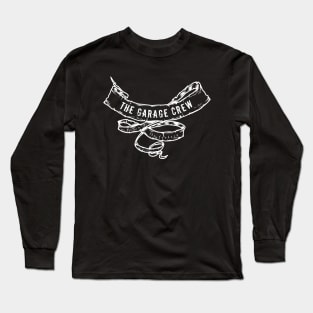 Garage Crew Fuckery Ribbon- White Long Sleeve T-Shirt